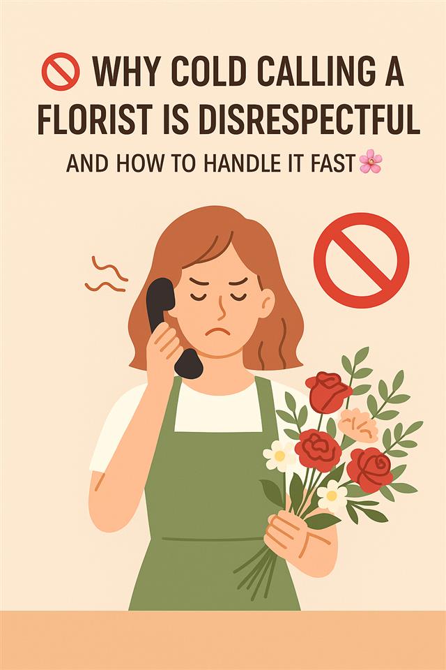 Why Cold Calling A Florist is Disrespectful