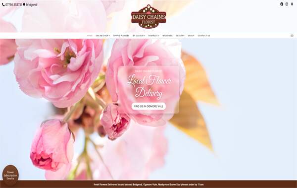 Daisy Chains website example