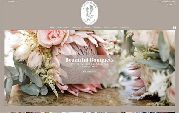 Knightly Flowers website example