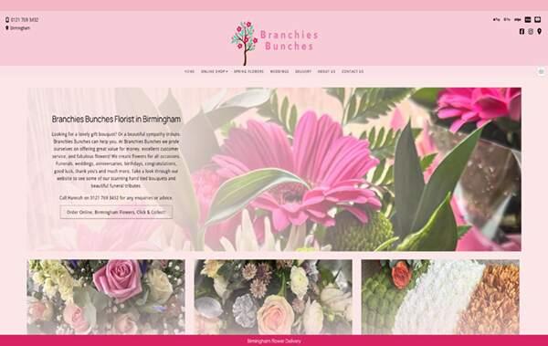 Branchies Bunches website example