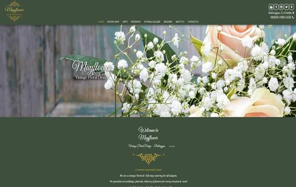 Mayflower Florist website example in Ireland