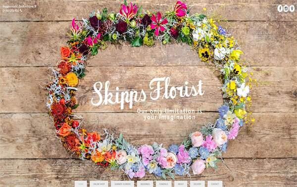 Skipps Florist website example